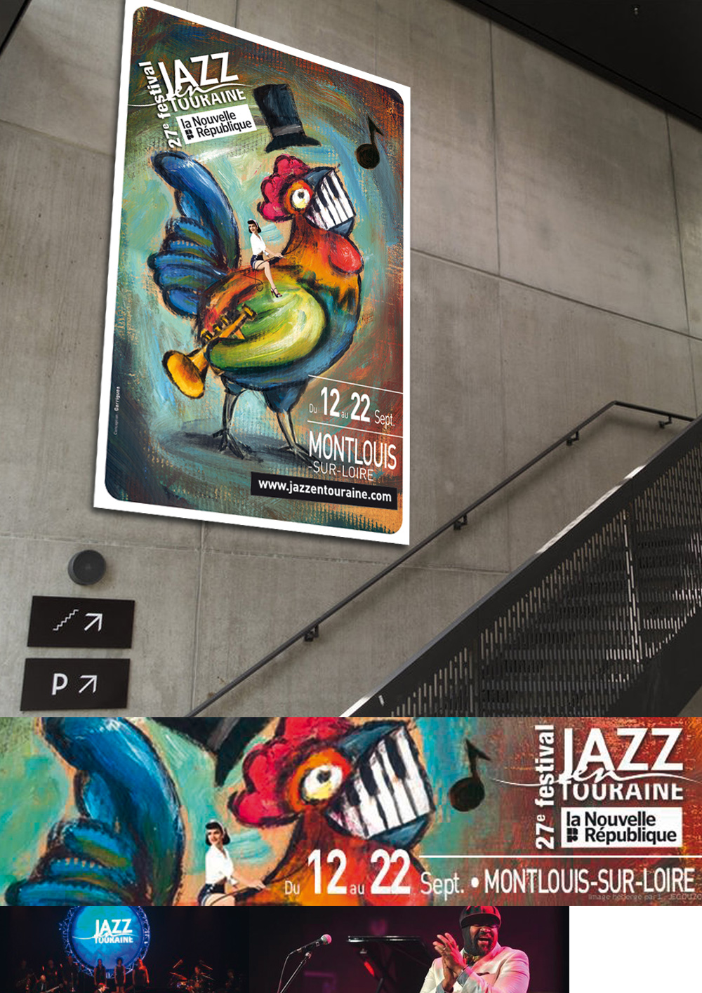 conception création affiche festival événement jazz