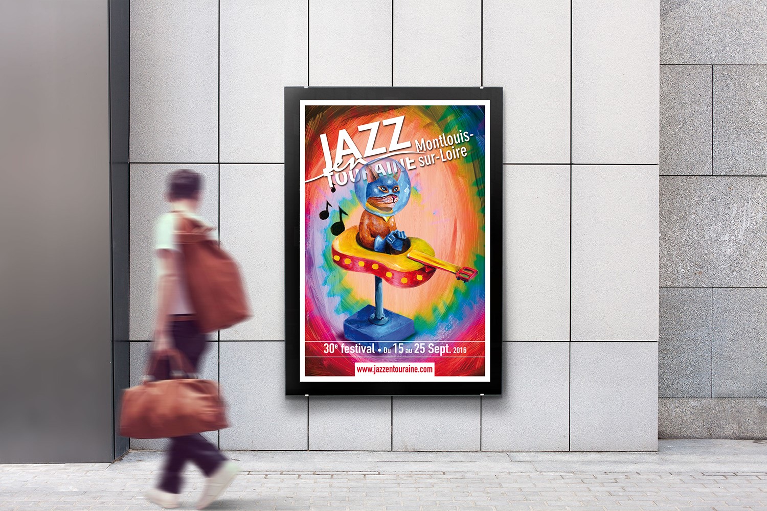 Visuel et affiche festival jazz en touraine