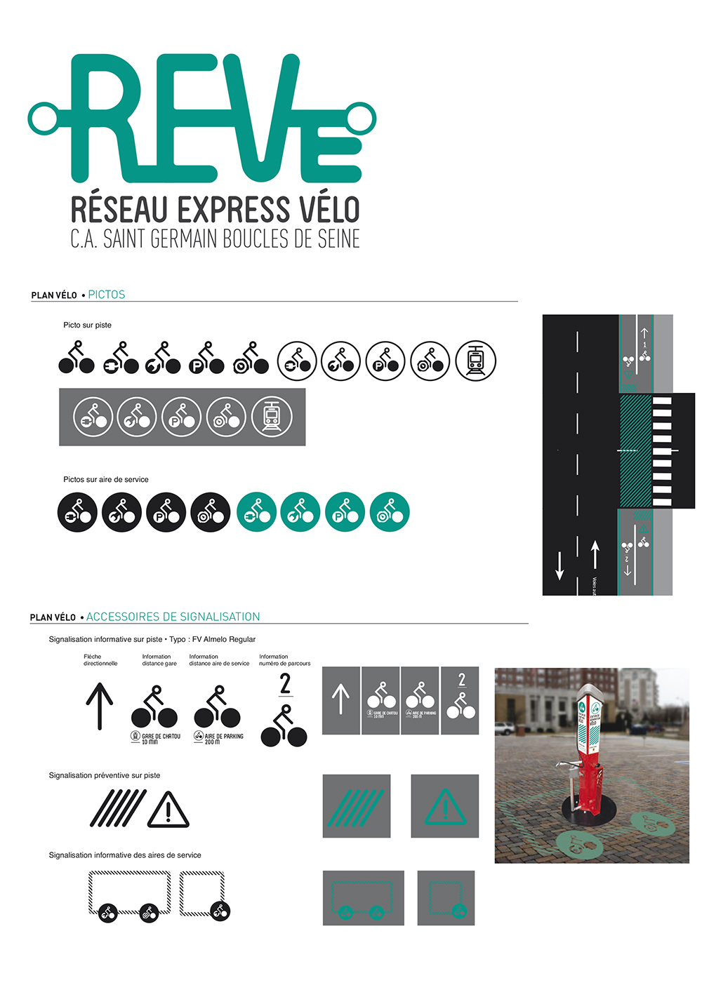 logo identité visuelle vélo piste cyclable