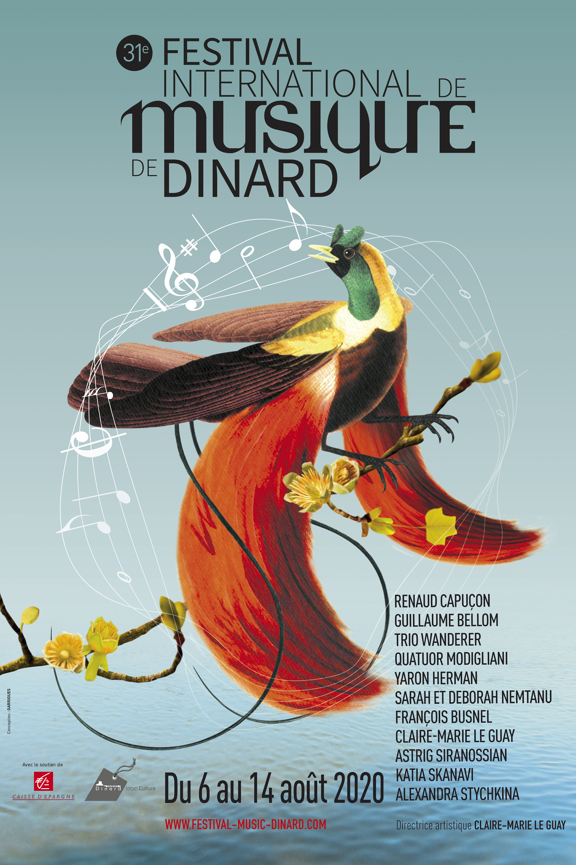 affiche, création, conception, festival musique, Dinard, design, graphique, graphisme