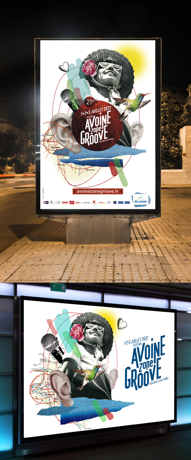 Festlval culture conception affiche avoine zone groove