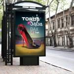 Conception des supports de communication pour le Festival Toros Y Salsa (affiches, programme, invitation...)